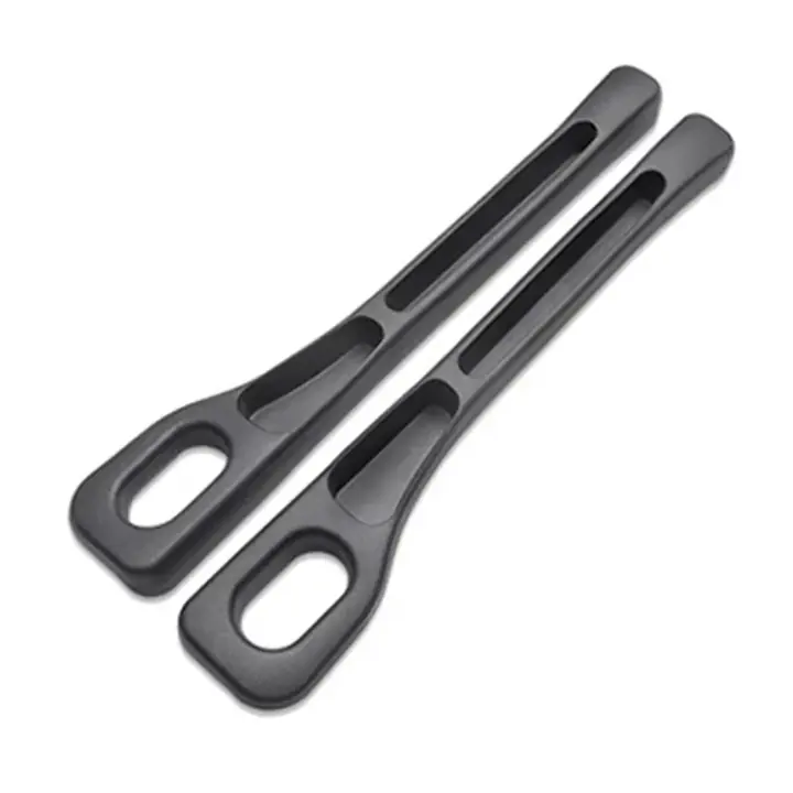 Pair of black car seat gap fillers