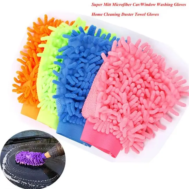 Microfiber gloves in different colours