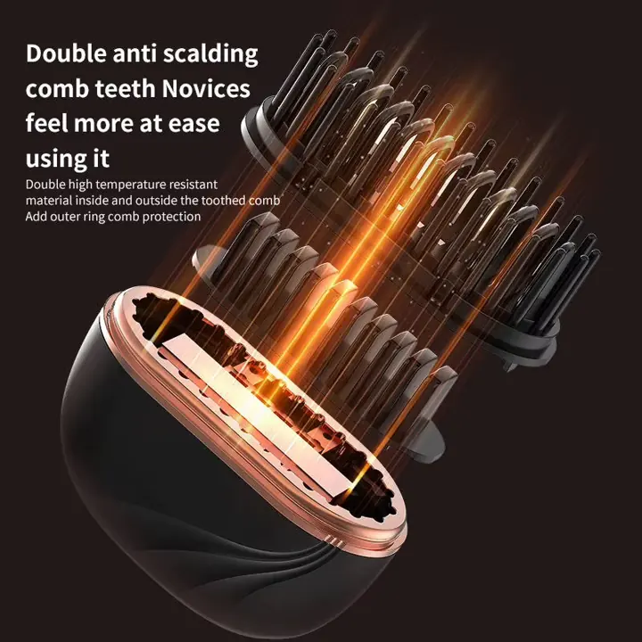 Double anti-scald comb teeth